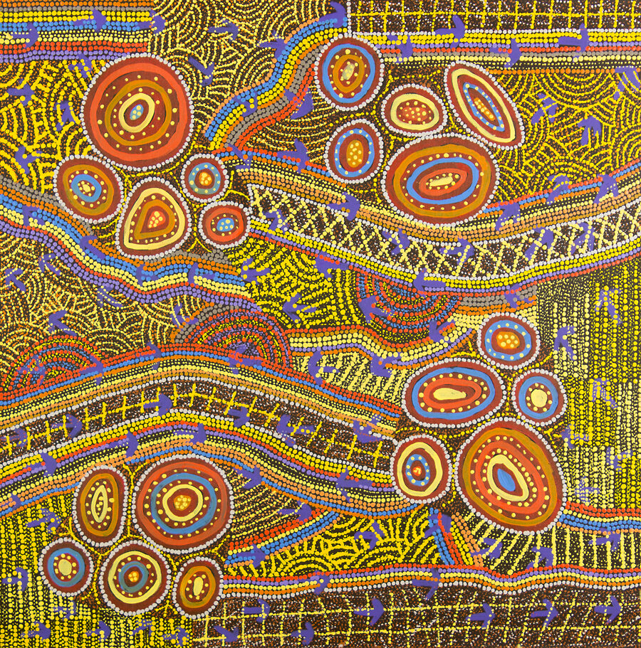 Warlukurlangu Aboriginal Art from Yuendumu Community - Buy Online or in ...