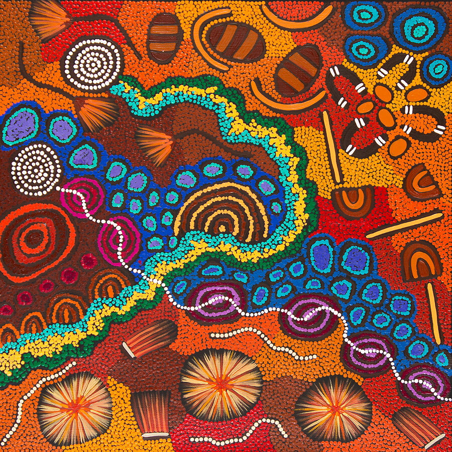 Aboriginal Artworks by Damien and Yilpi Marks